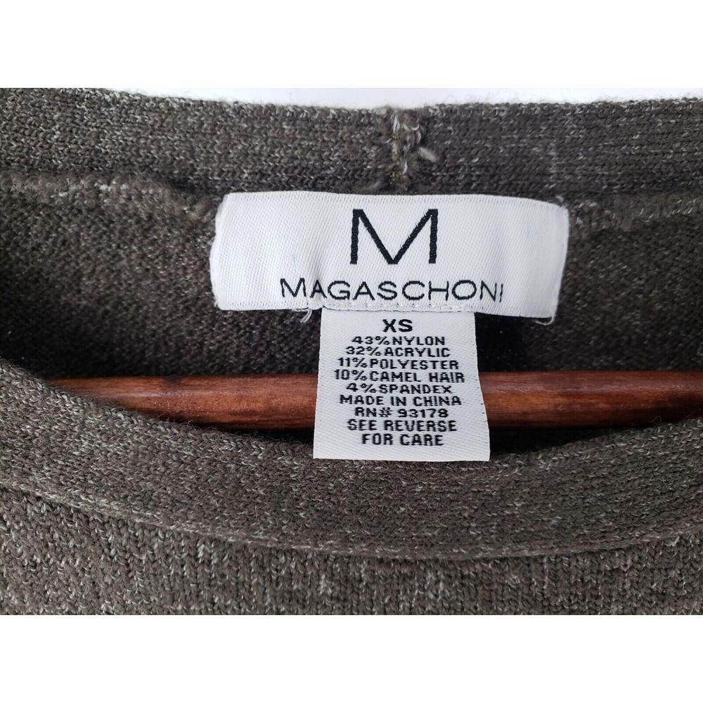 Magaschoni Crew‎ Neck Boxy Sweater in Dark Gray Size XS - Picture 2 of 6